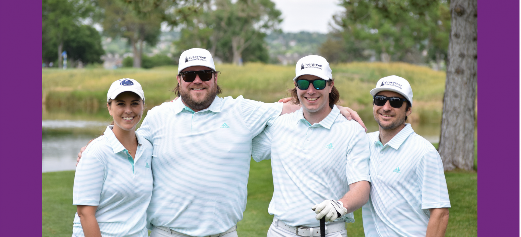 Team Evergreen at the 2021 LPF Golf Classic.