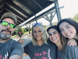 Team Evergreen at the Curvy Girls Scoliosis walk in Idaho